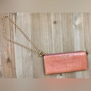 MIU‎ MIU Croc Print Zippy Wallet